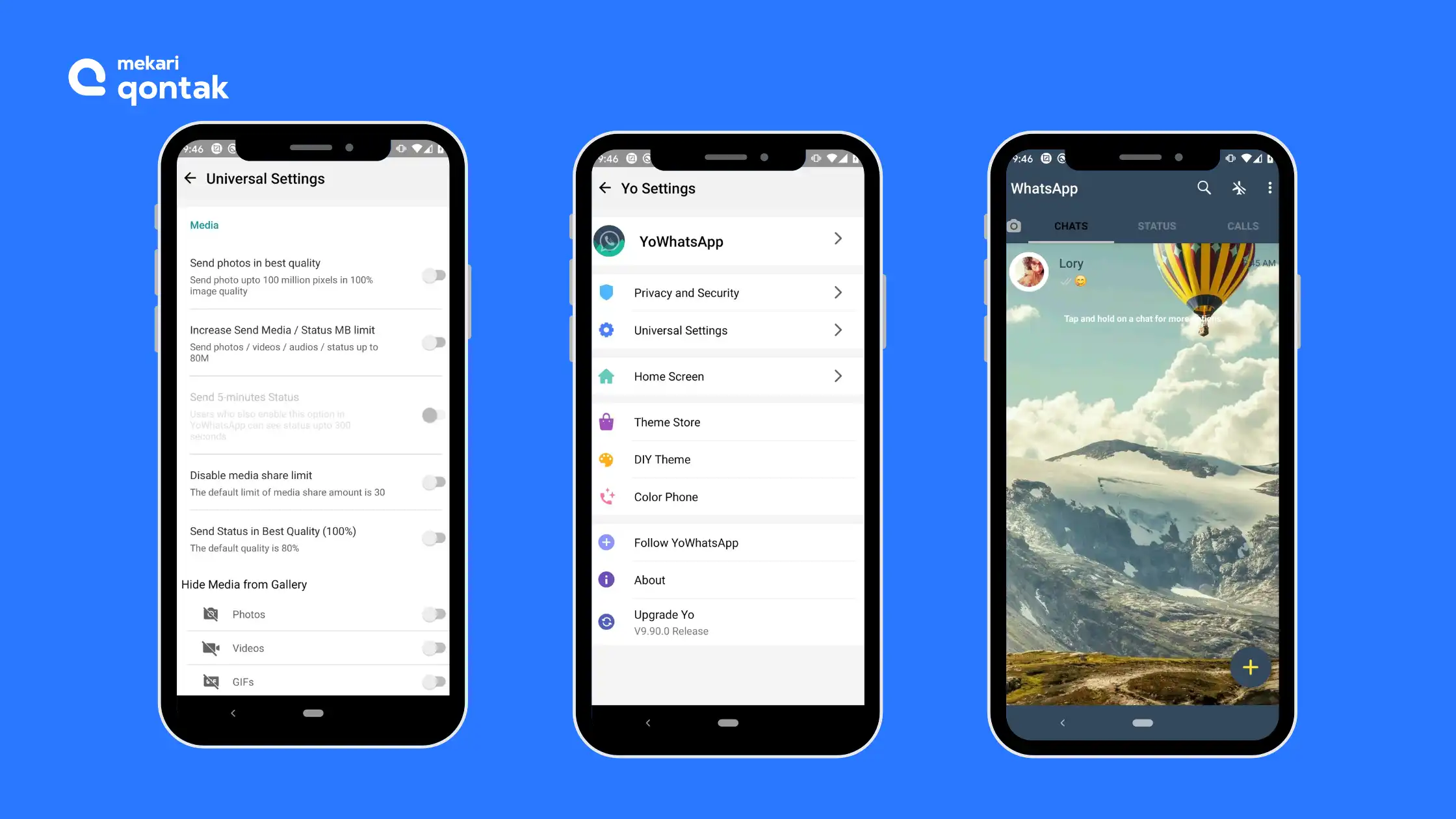 Tampilan Aplikasi YoWhatsApp YoWhatsApp-alternatif whatsapp mod terbaik