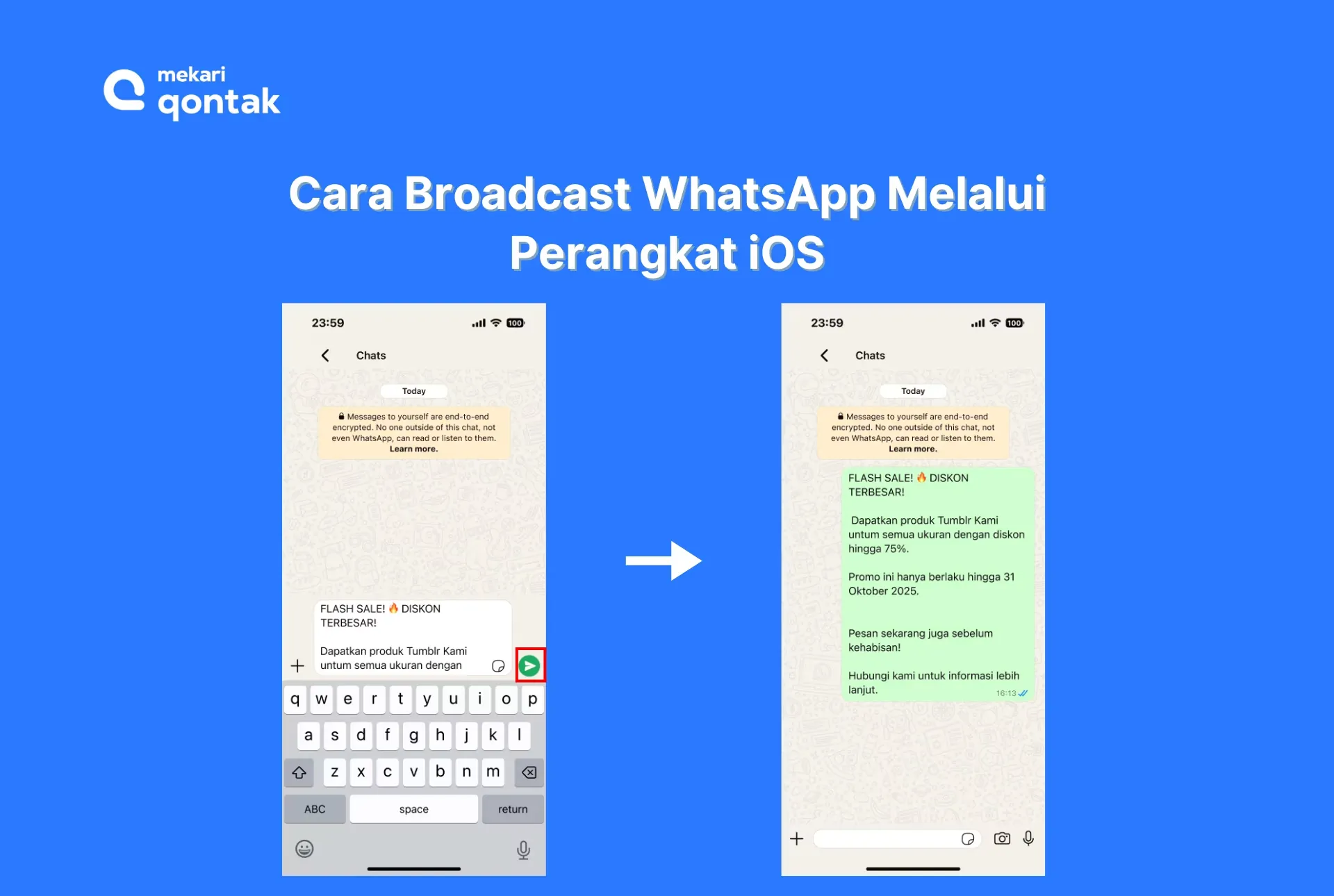 Ilustrasi Cara Broadcast WhatsApp Melalui Perangkat iOS Cara Broadcast WhatsApp Melalui Perangkat iOS