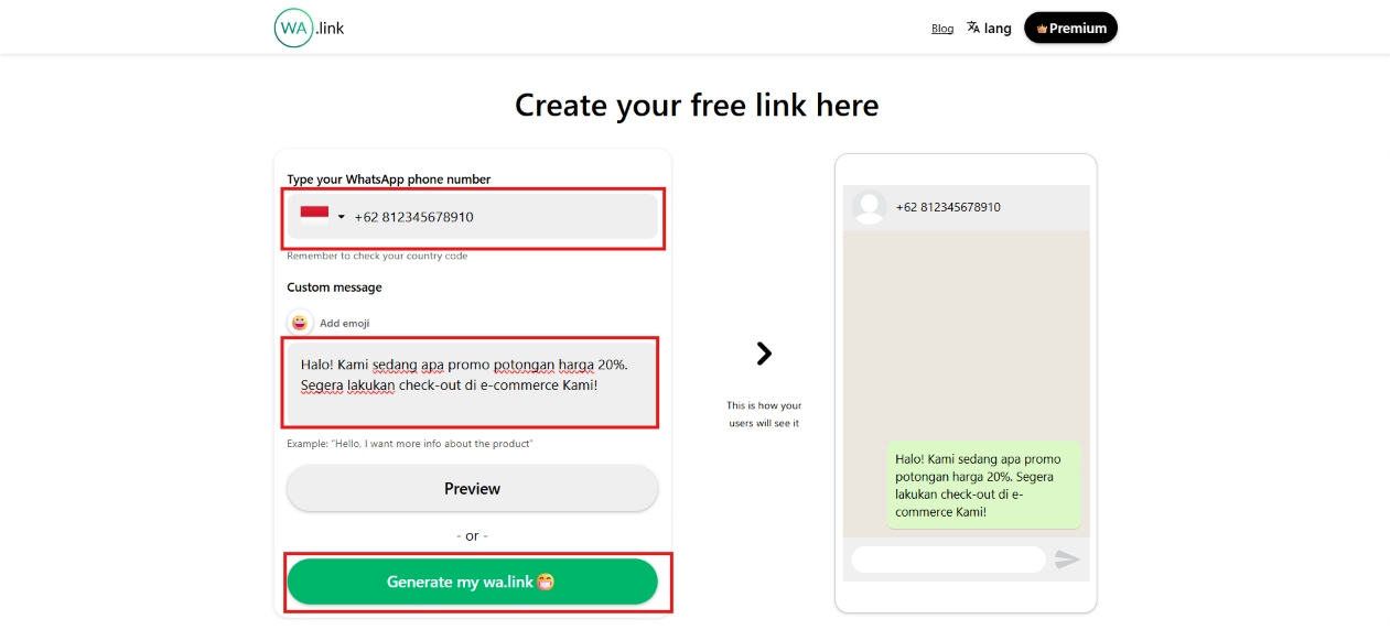 Ilustrasi Cara Membuat API WhatsApp Link dengan wa.link Cara Membuat API WhatsApp Link dengan wa.link