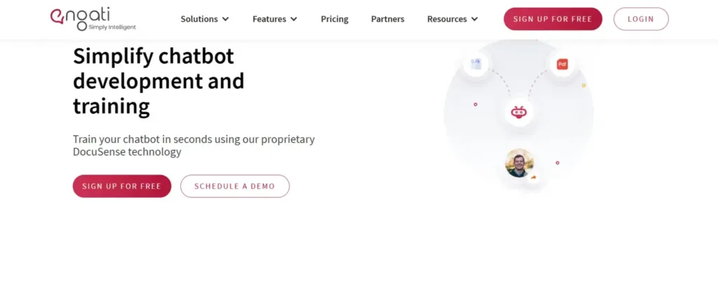 Tampilan Homepage Chatbot AI Engati Engati