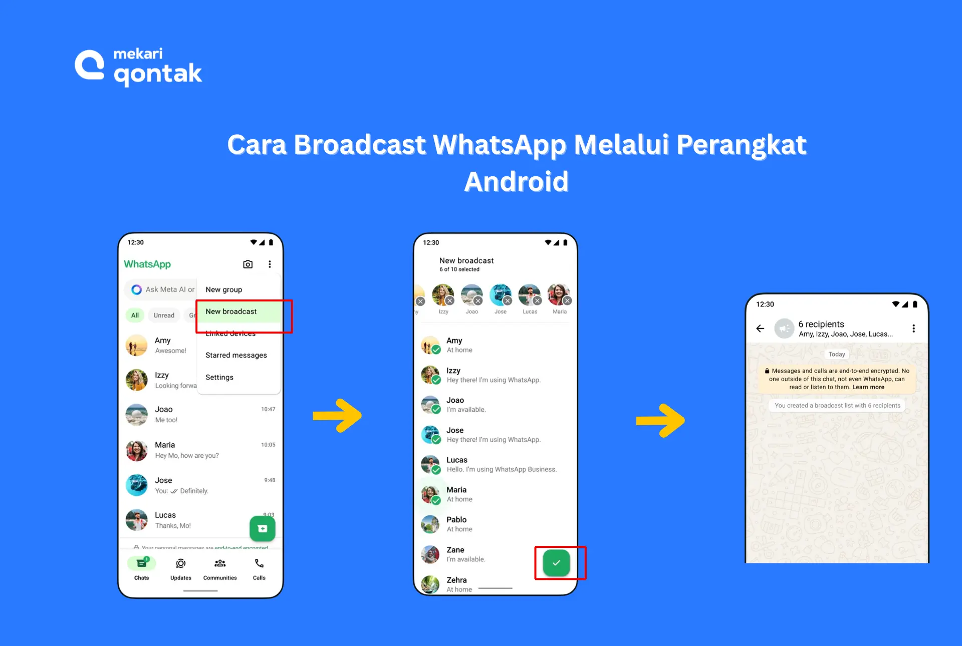 Ilustrasi Cara Broadcast WhatsApp Melalui Perangkat Android Cara Broadcast WhatsApp Melalui Perangkat Android