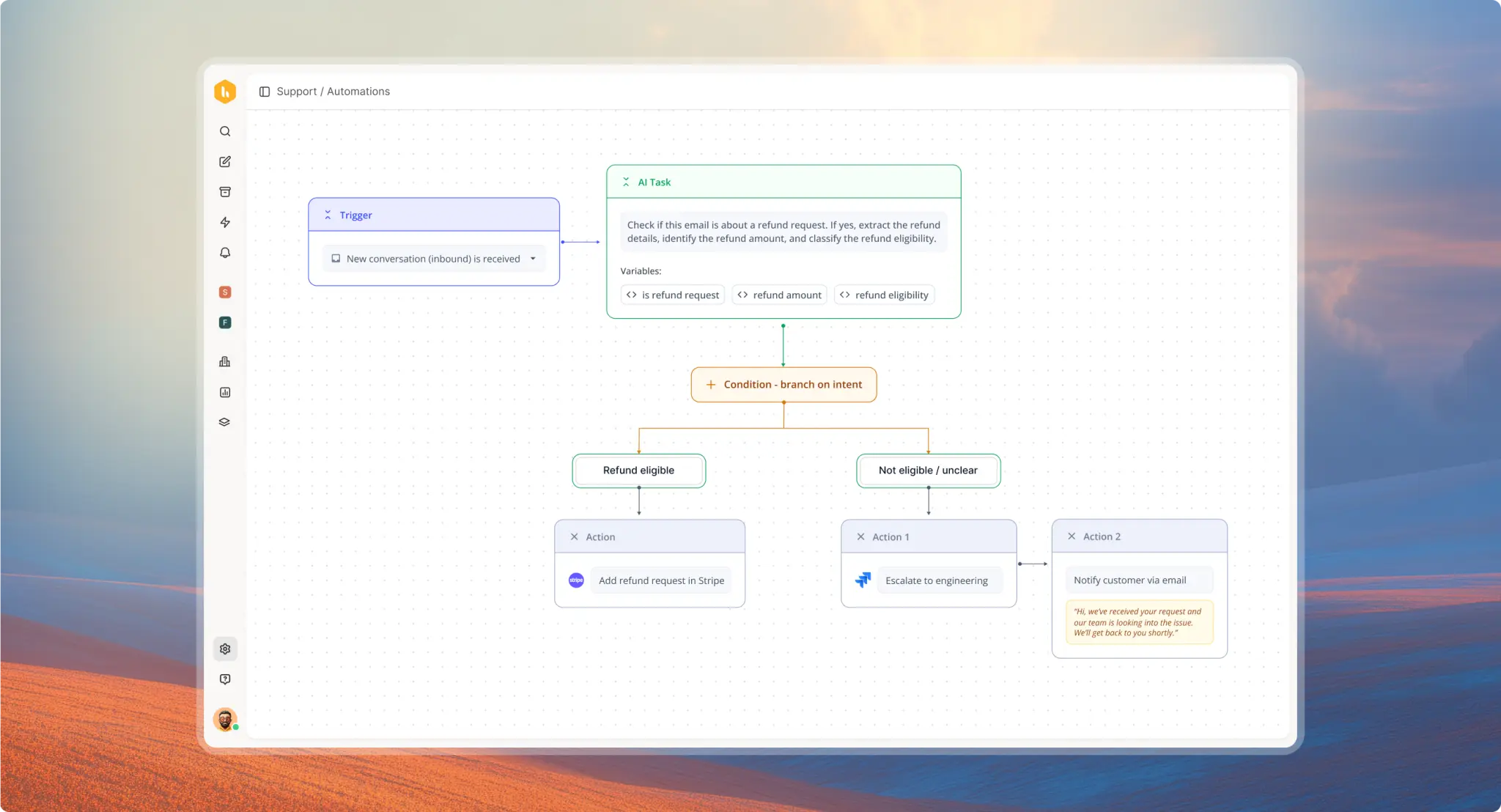 Tampilan Fitur Workflow Software Customer Support Hiver Fitur Workflow Software Customer Support Hiver