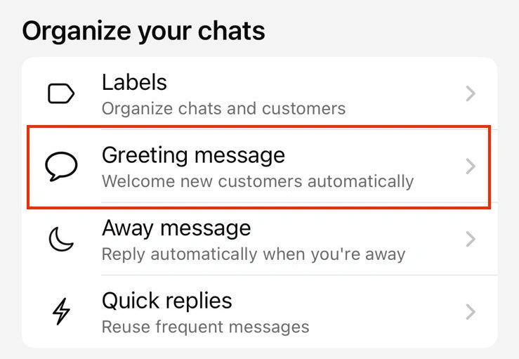 Greeting message WhatsApp Bisnis greeting message-auto reply whatsapp bisnis saat ramadan