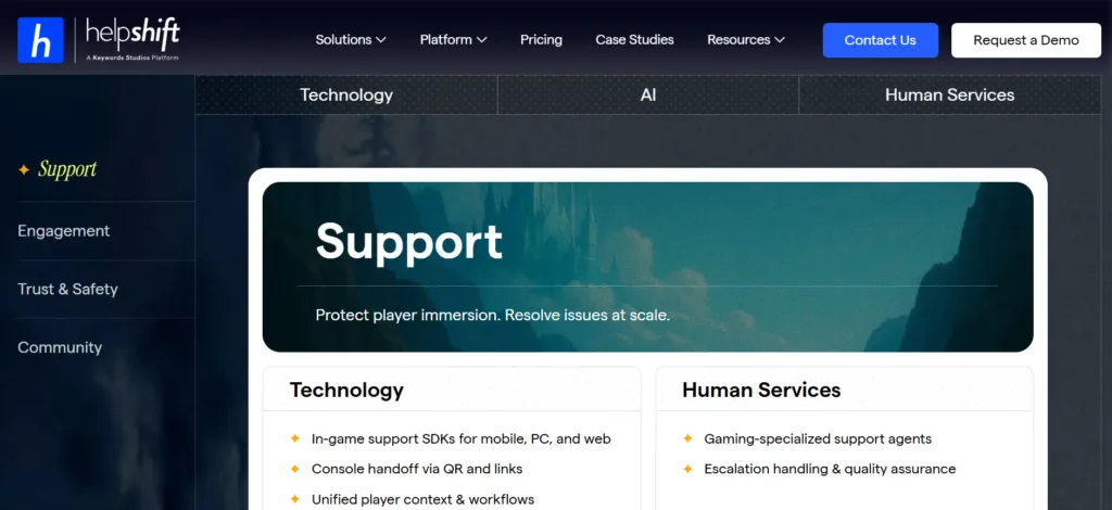 Tampilan Halaman Fitur Software Customer Support Helpshift Halaman Fitur Software Customer Support Helpshift