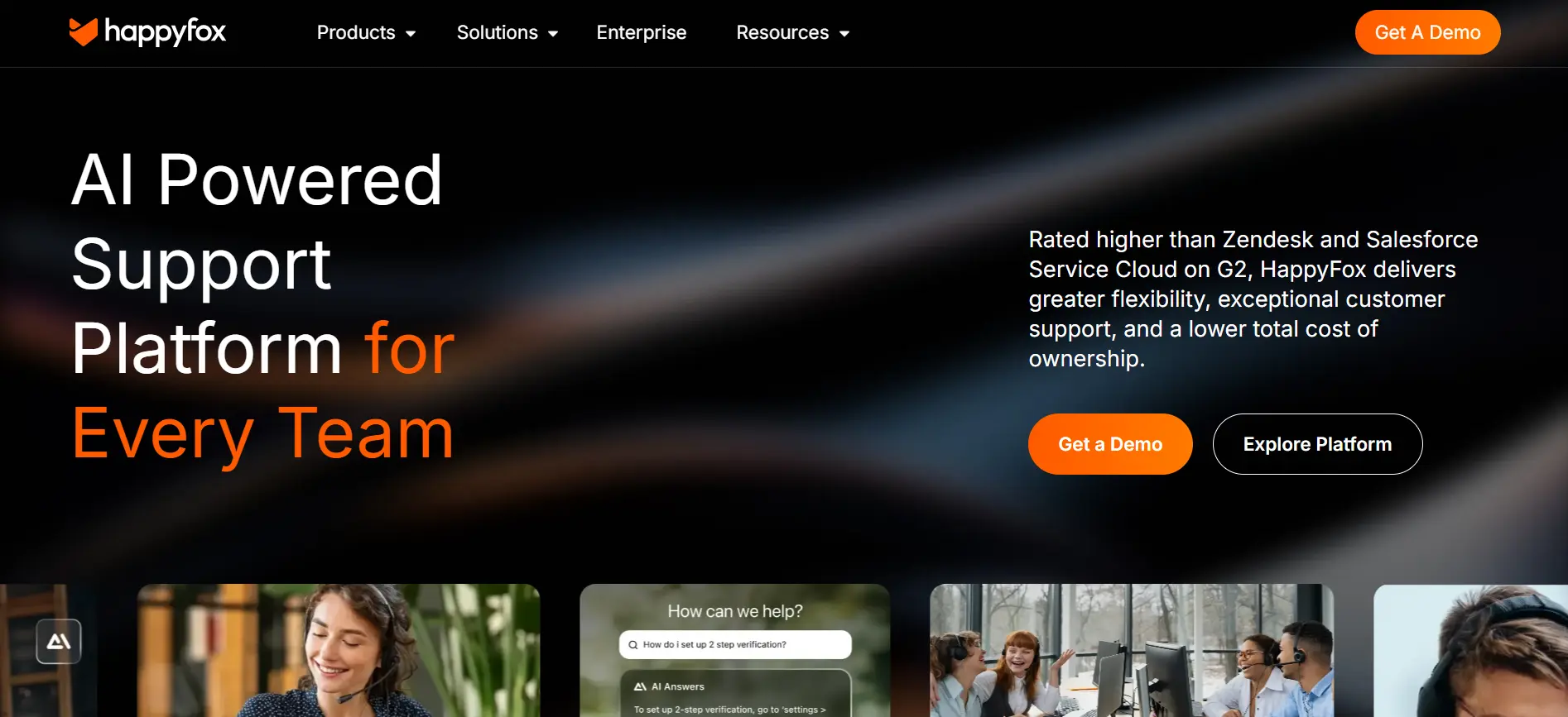 Tampilan Homepage Software Customer Support HappyFox Homepage Software Customer Support HappyFox