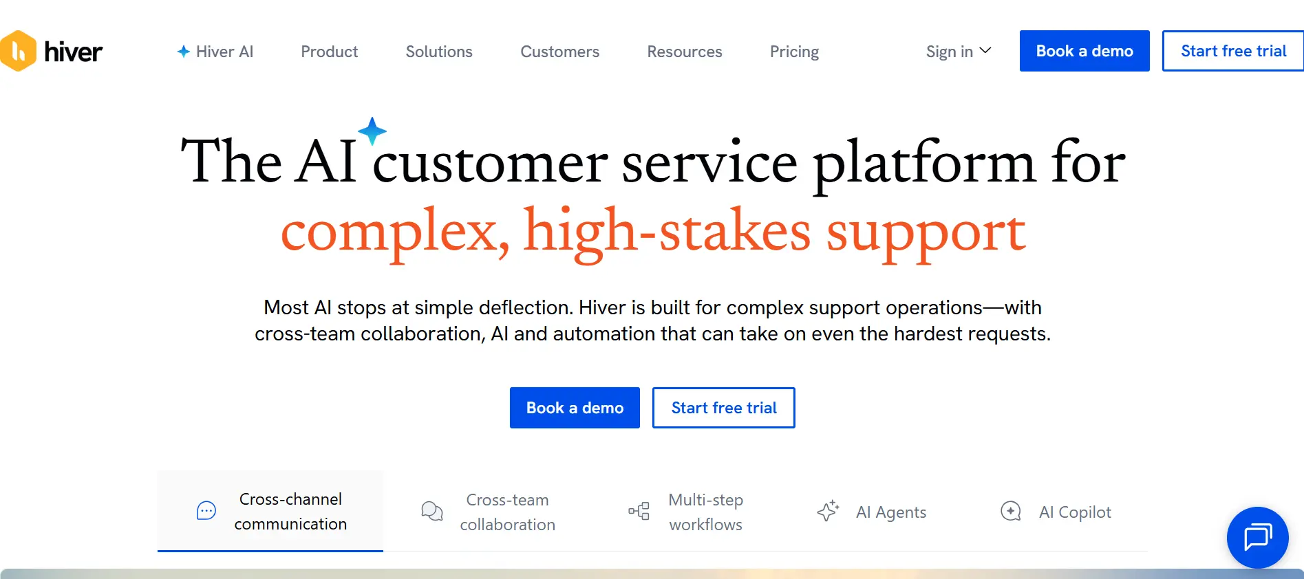 Tampilan Homepage Software Customer Support Hiver Homepage Software Customer Support Hiver