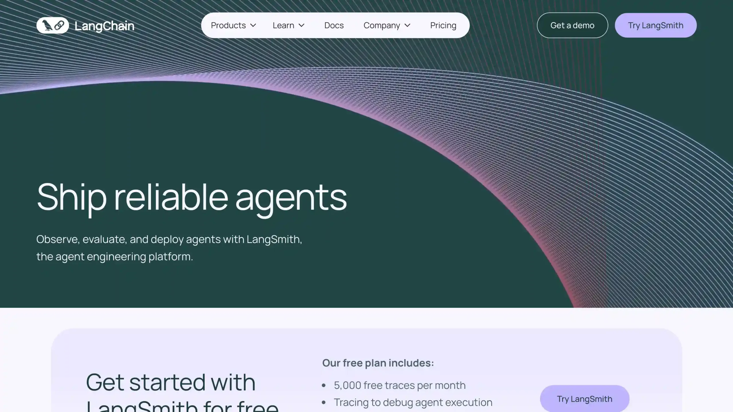 Landing Page LangChain LangChain-tools agentic ai terbaik