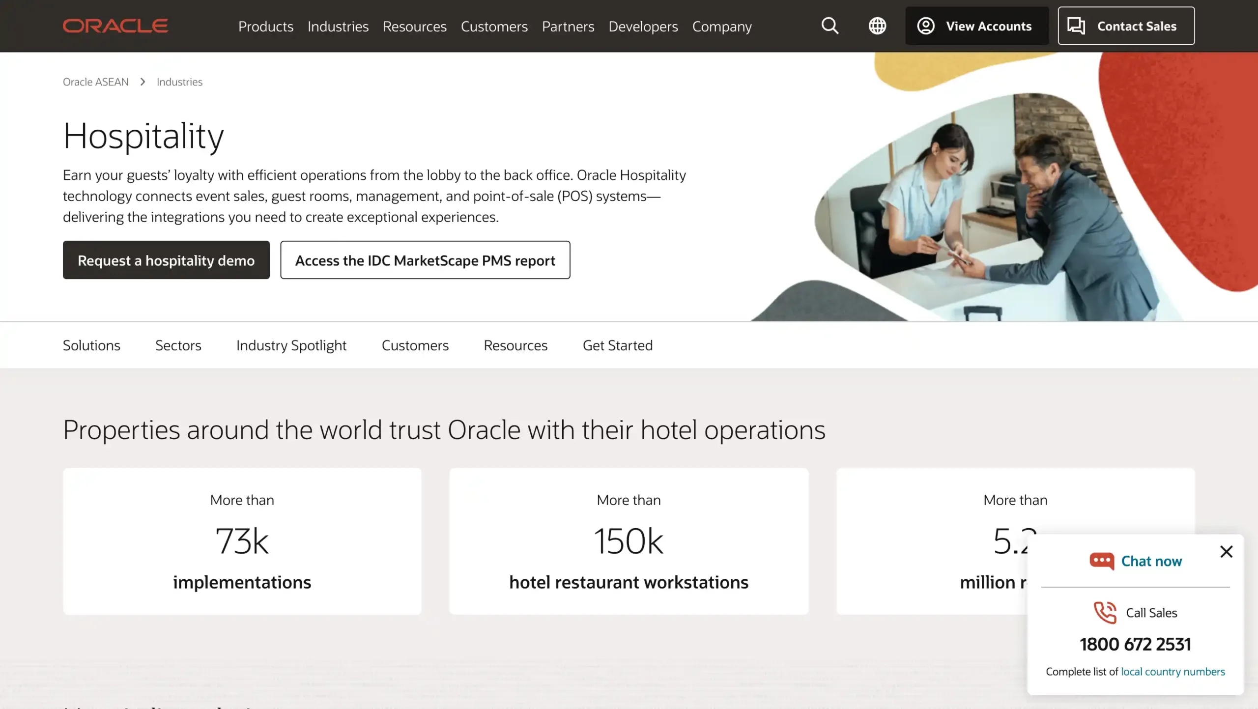 Landing Page Oracle Oracle-aplikasi omnichannel terbaik untuk bisnis hotel