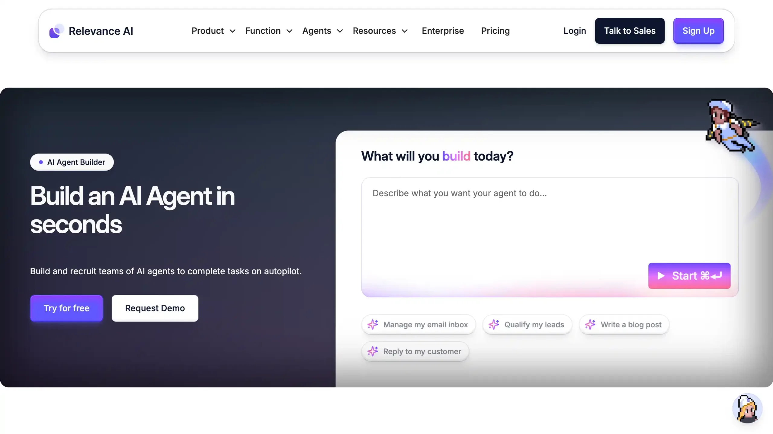 Landing Page Relevance AI Relevance AI-tools agentic ai terbaik