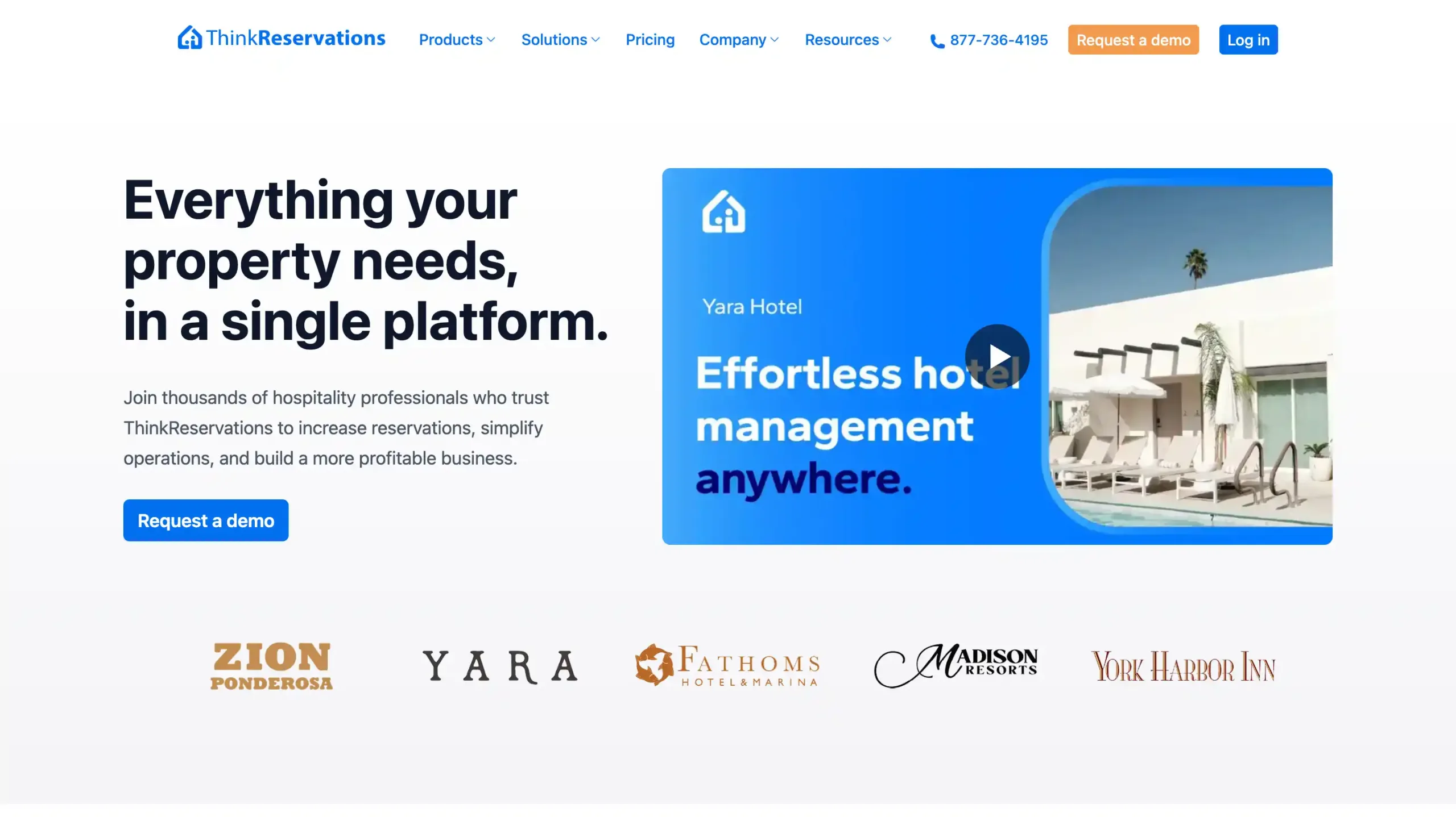 Landing Page ThinkReservations ThinkReservations-aplikasi omnichannel terbaik untuk bisnis hotel
