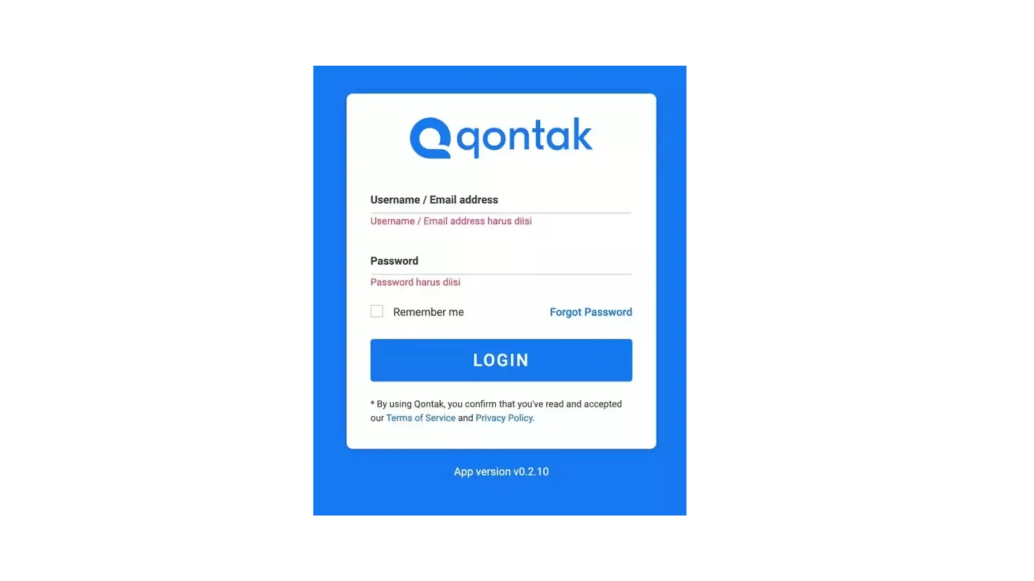 Login ke Chat Panel Mekari Qontak Login ke Chat Panel Mekari Qontak