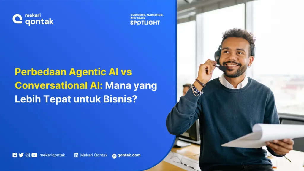 Perbedaan Agentic AI vs Conversational AI Mana yang Lebih Tepat untuk Bisnis Perbedaan Agentic AI vs Conversational AI: Mana yang Lebih Tepat untuk Bisnis?