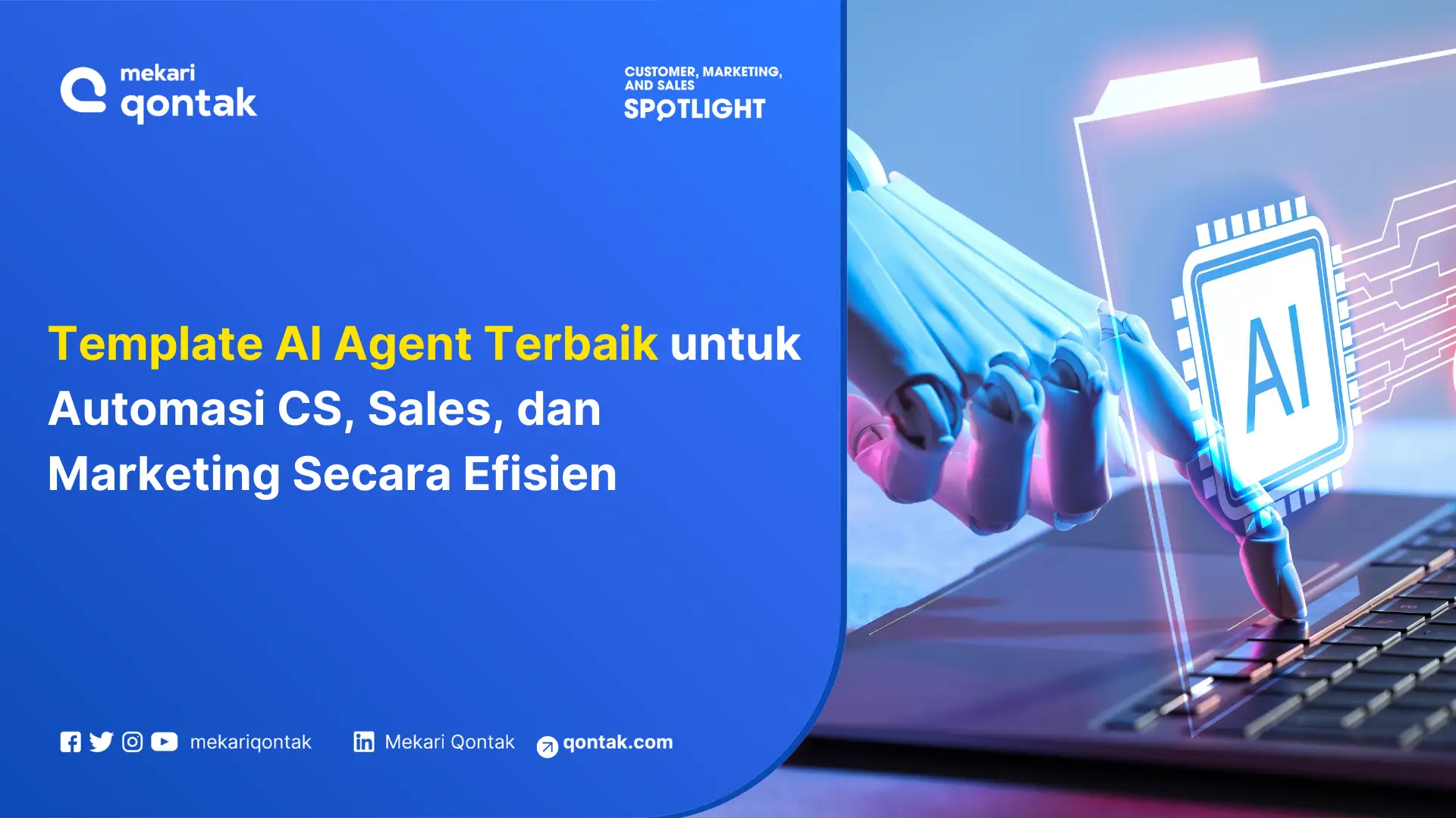 Template AI Agent Terbaik untuk Automasi CS, Sales, dan Marketing Secara Efisien