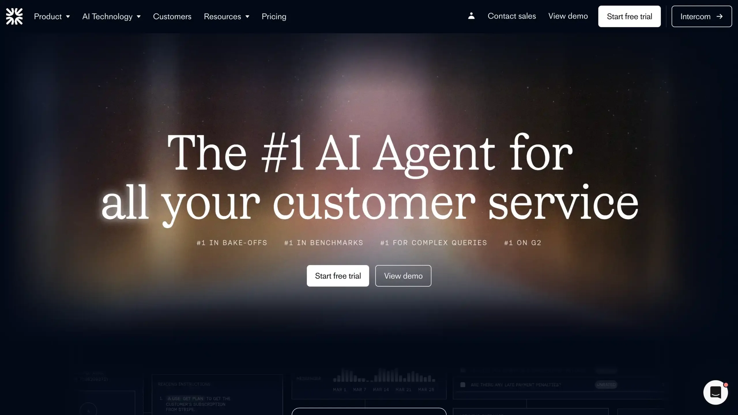 Fin.ai Landing Page fin-ai-best enterprise chatbot platform