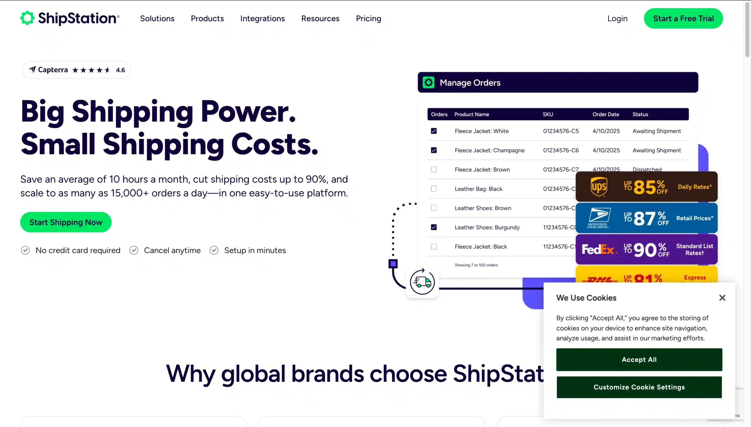 Tampilan Halaman Homepage Aplikasi Distributor ShipStation Halaman Homepage Aplikasi Distributor Shipstation