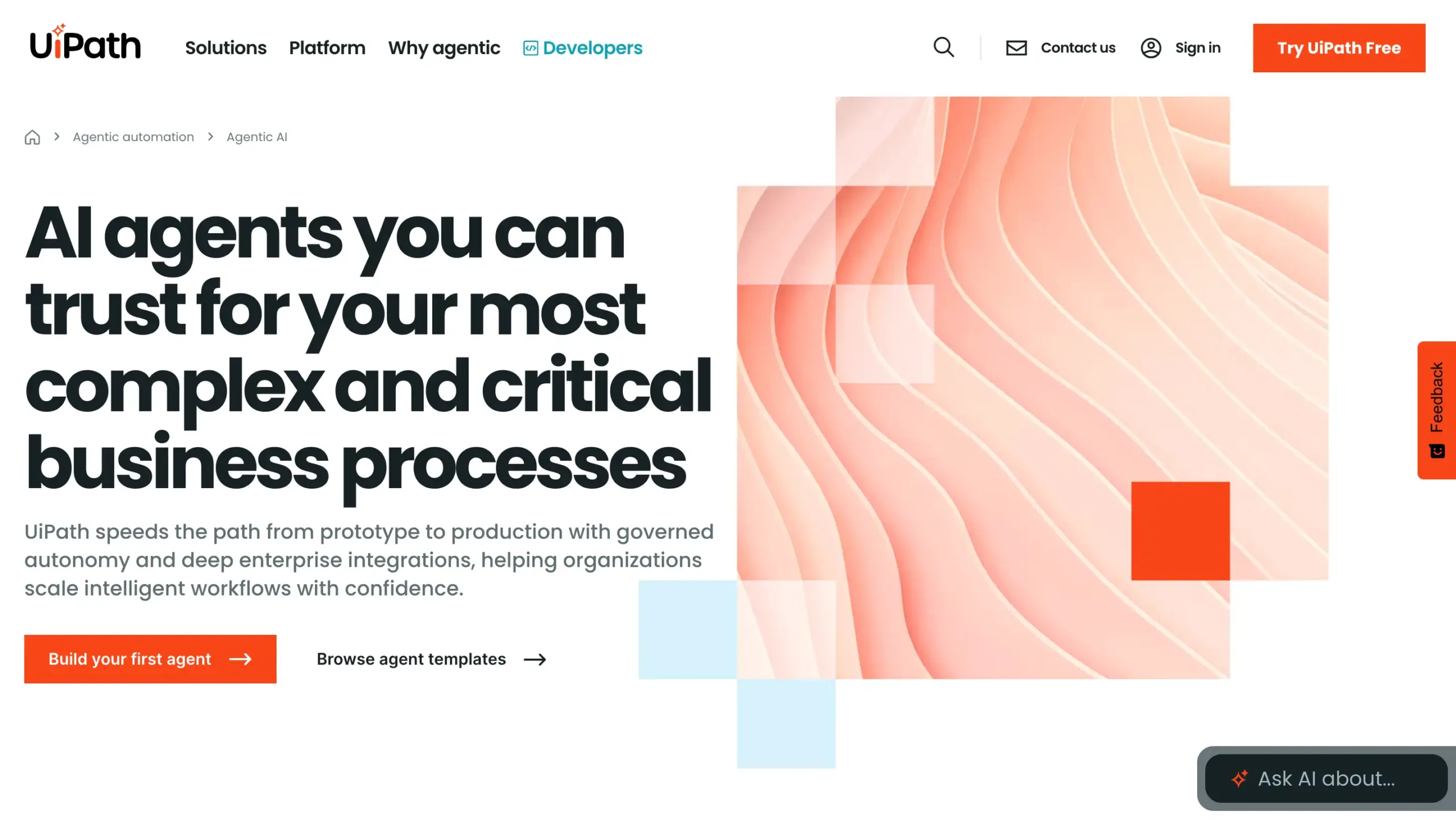 UiPath Landing Page UiPath
