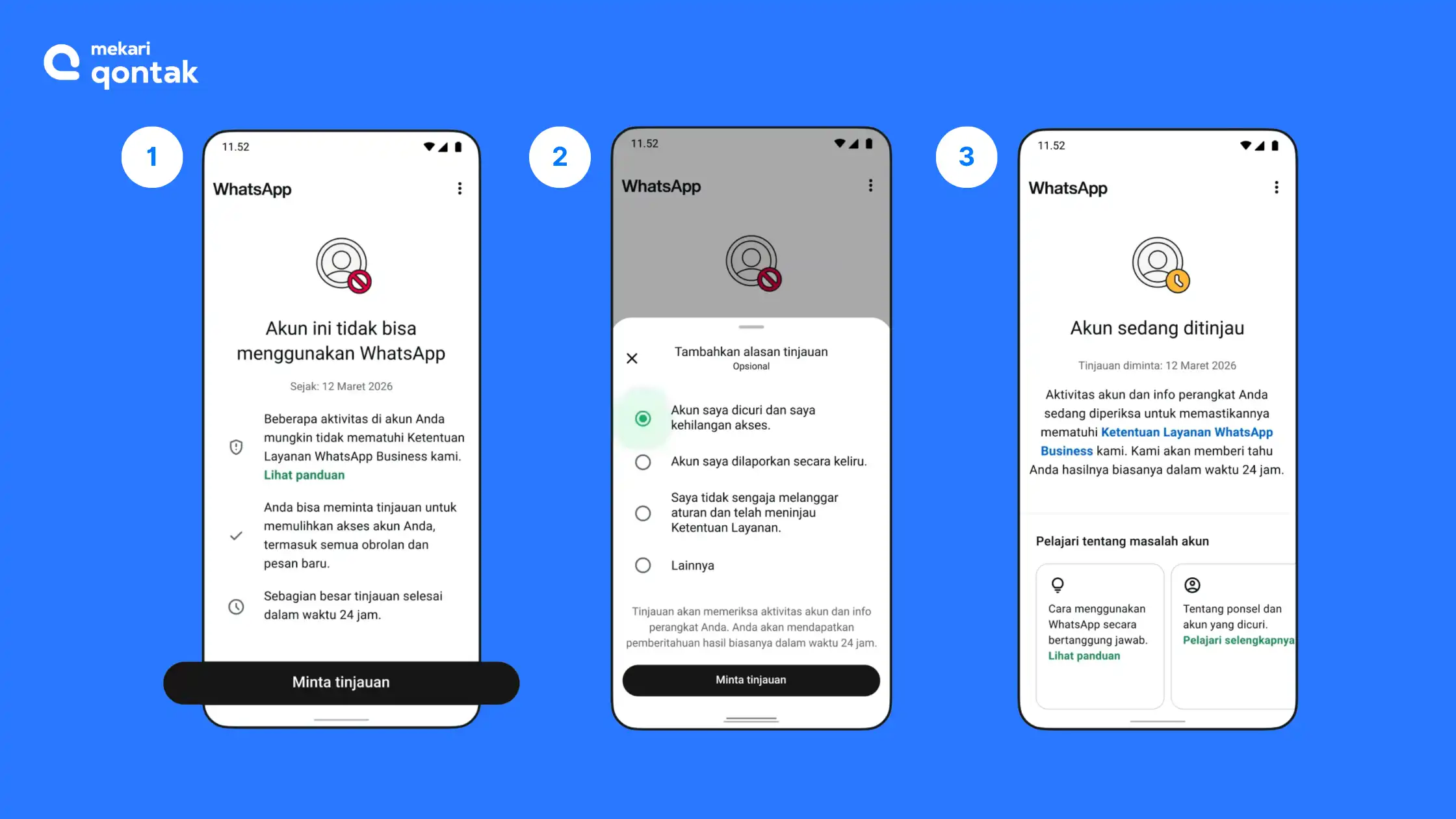 Tahapan Mengatasi Akun WhatsApp Tidak Bisa Dipakai Karena Spam Cara Mengatasi Akun WhatsApp Tidak Bisa Dipakai Karena Spam-1