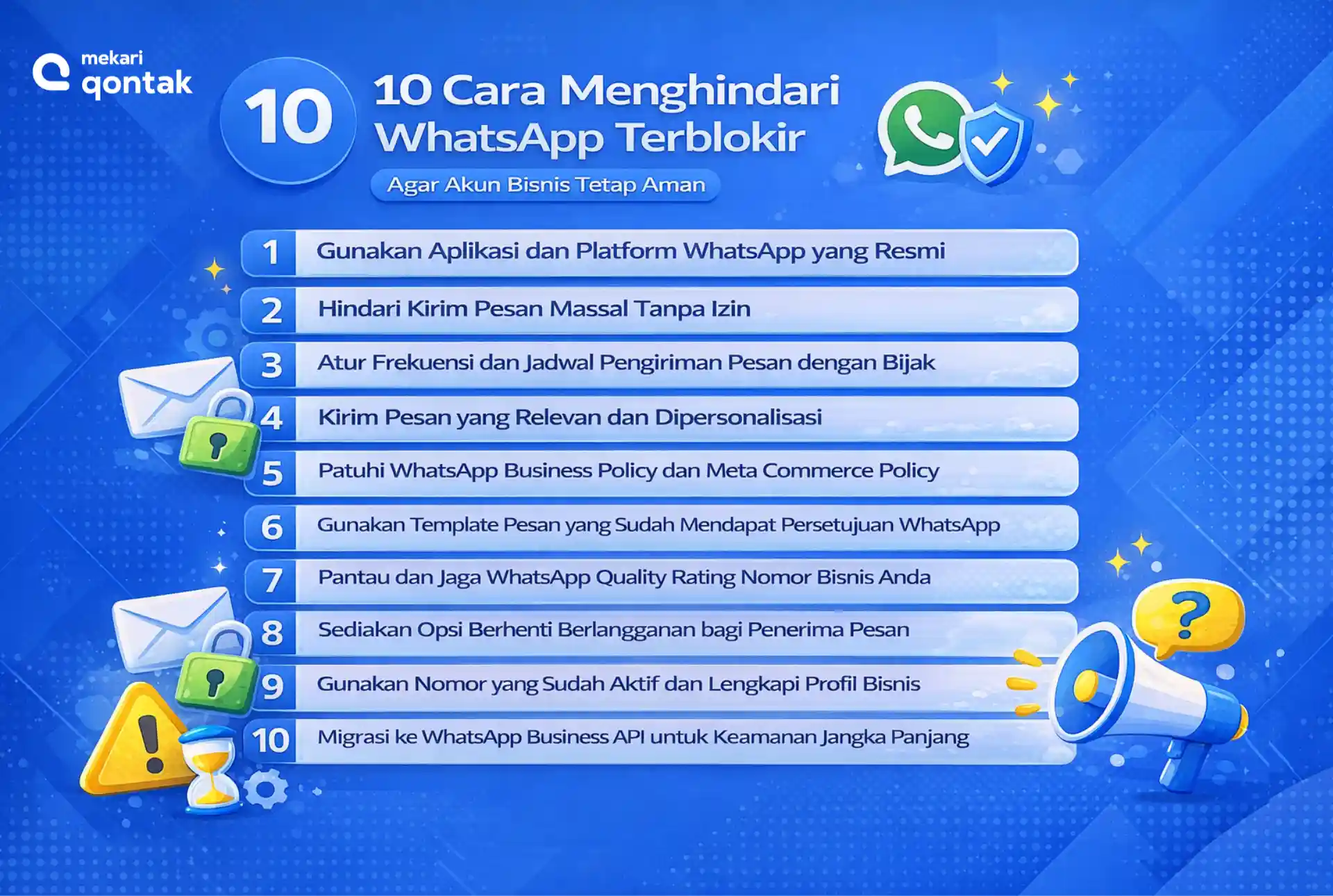 10 Cara Menghindari WhatsApp Terblokir dengan Tepat 10 Cara Menghindari WhatsApp Terblokir dengan Tepat