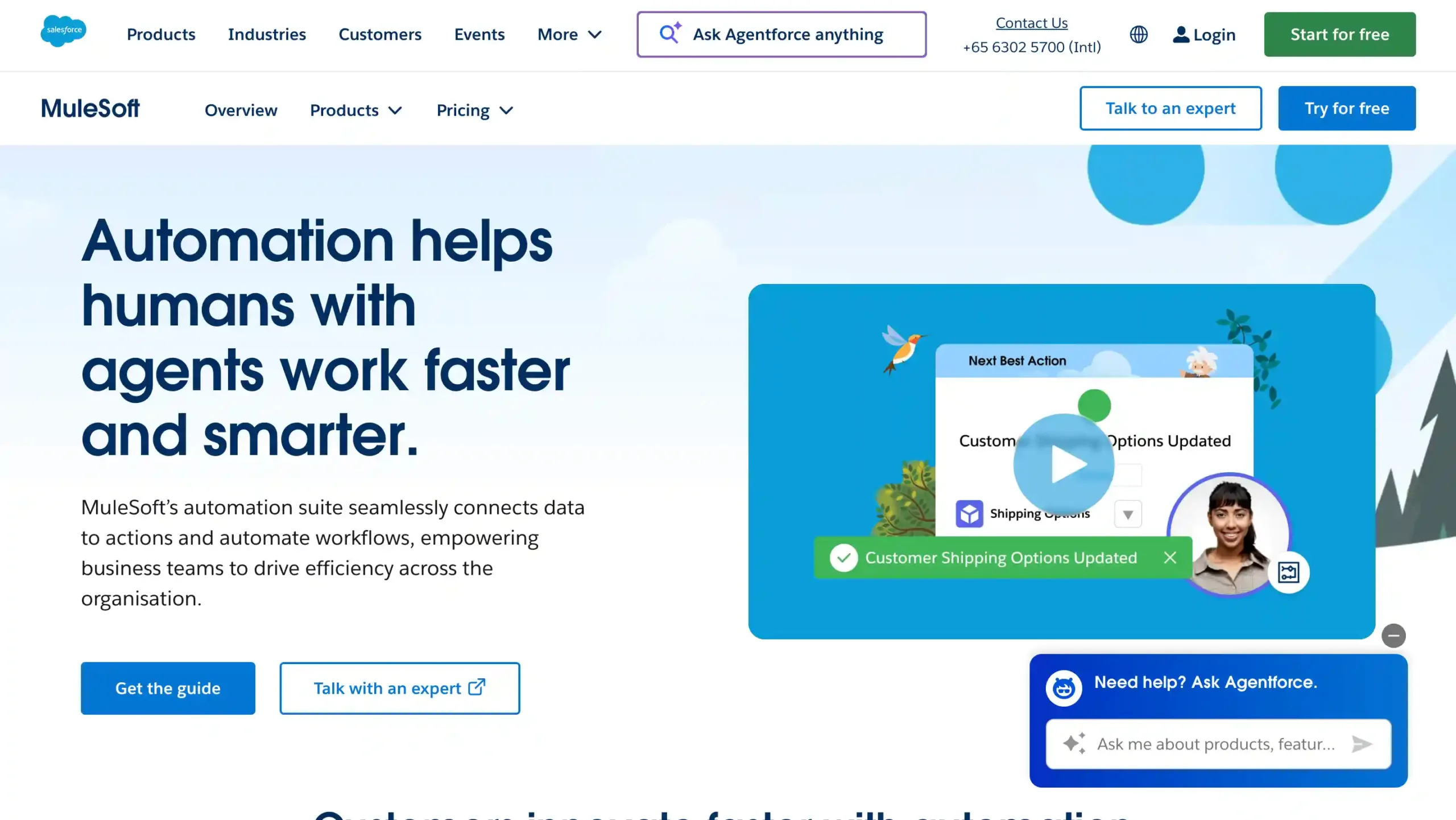 Salesforce Landing Page Salesforce-best ai workflow automation tools