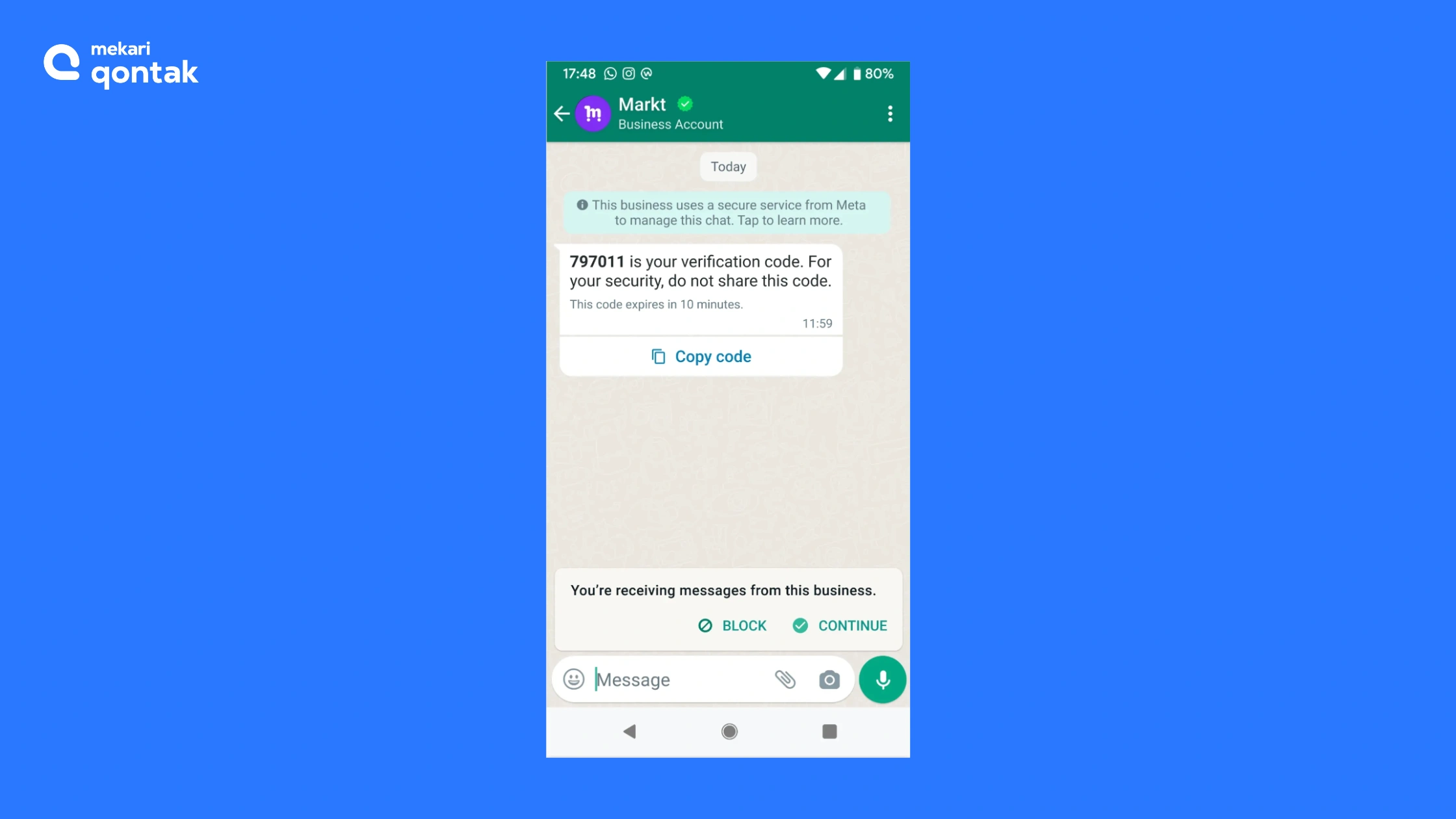 Copy Code Button-cara mengirim whatsapp otp otomatis yang aman Copy Code Button-cara mengirim whatsapp otp otomatis yang aman