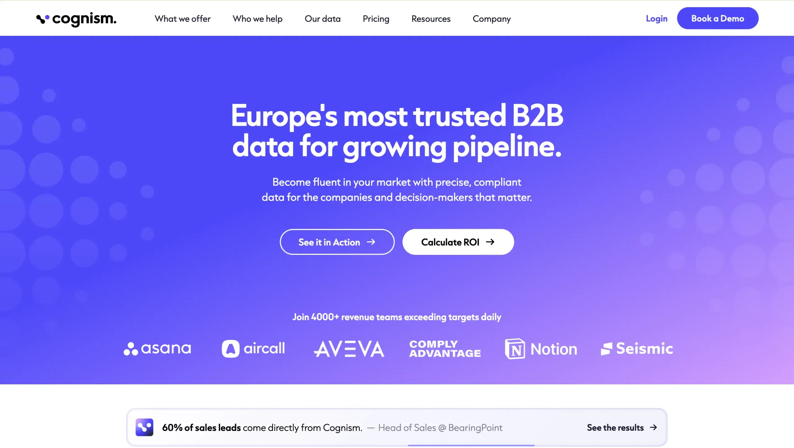 Cognism Landing Page Cognism-best ai lead generation tools