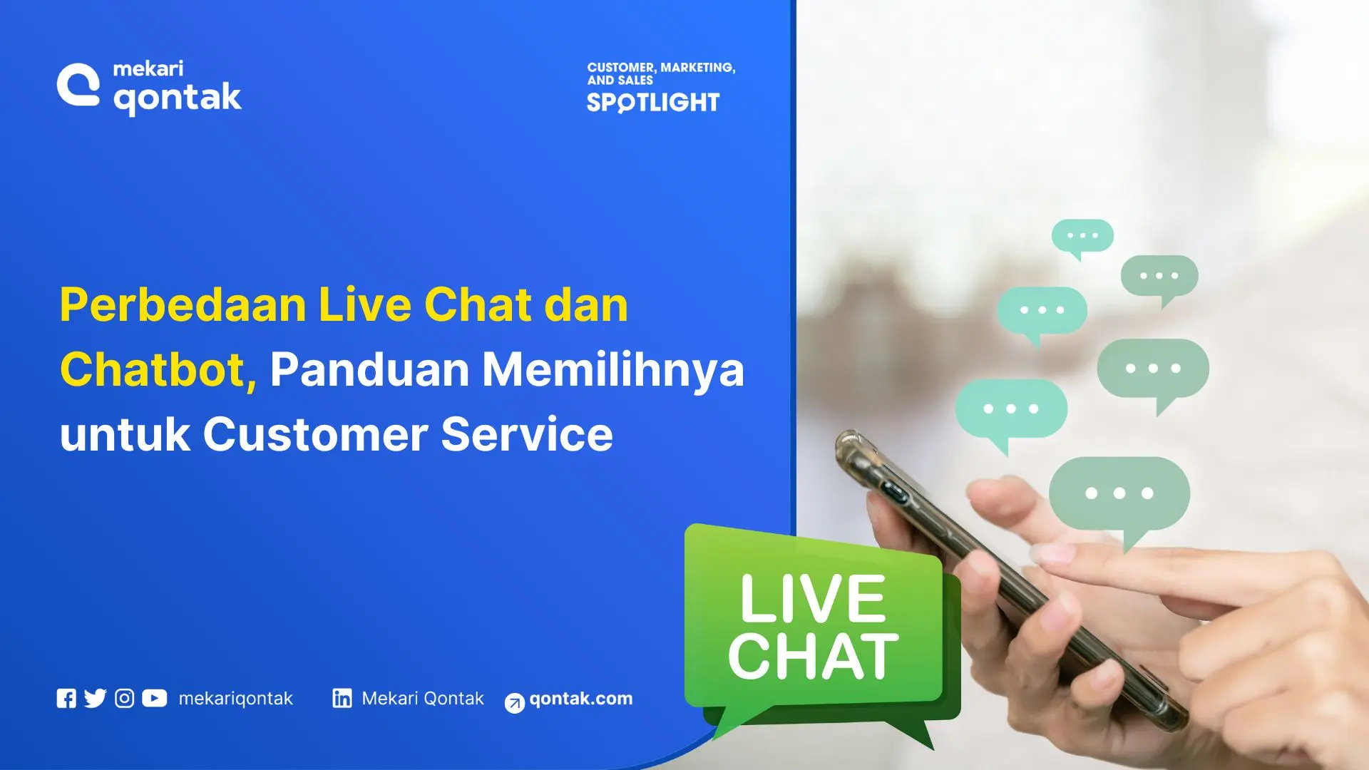 Perbedaan Live Chat dan Chatbot, Panduan Memilihnya untuk Customer Service