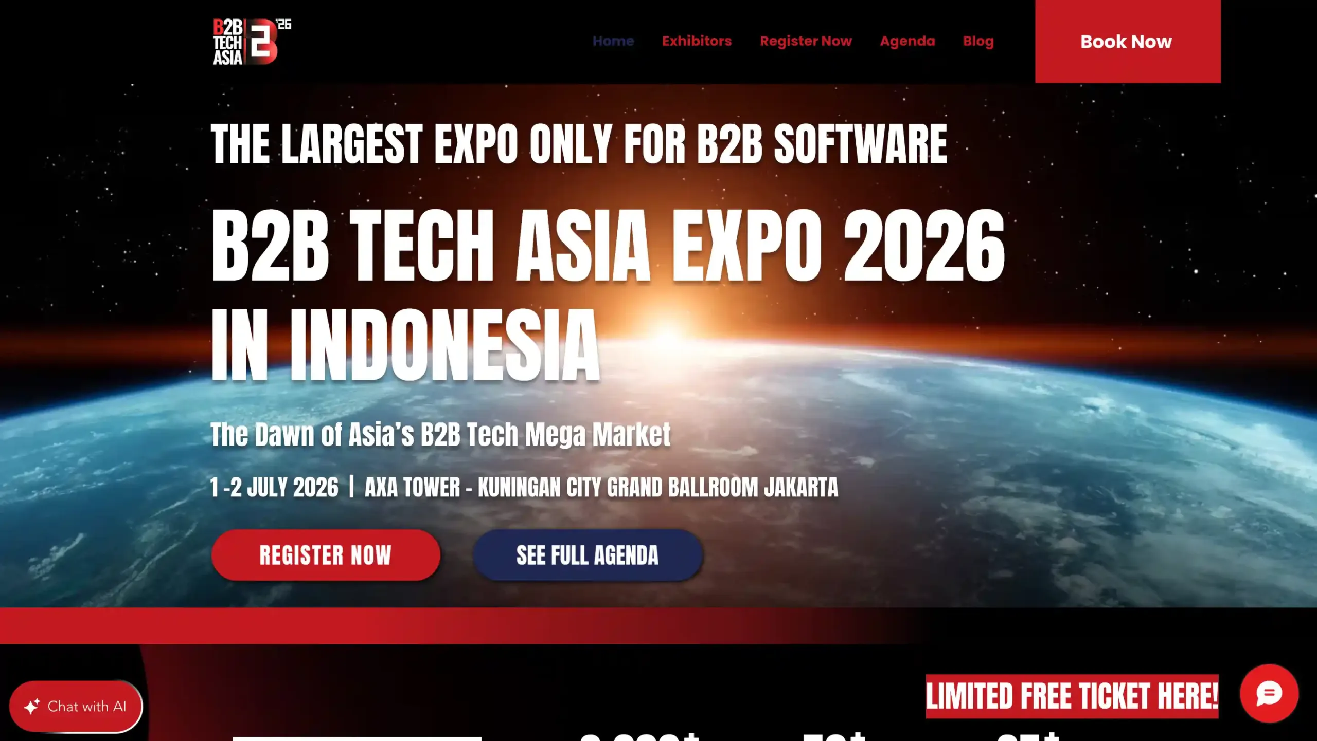 Landing Page B2B Tech Asia Expo 2026 ai chatbot customer service-b2b tech asia 2026