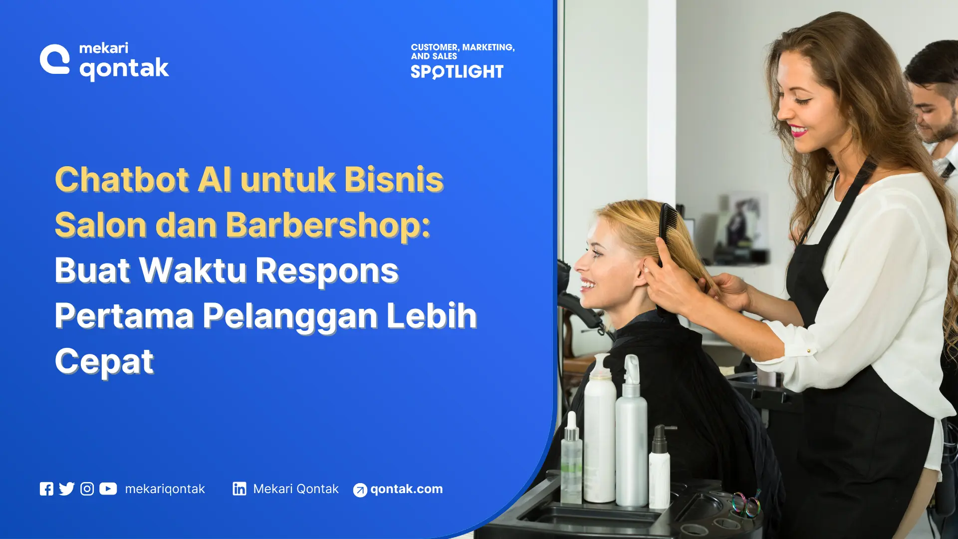 Chatbot AI untuk Bisnis Salon dan Barbershop: Waktu Respons Pertama Lebih Cepat
