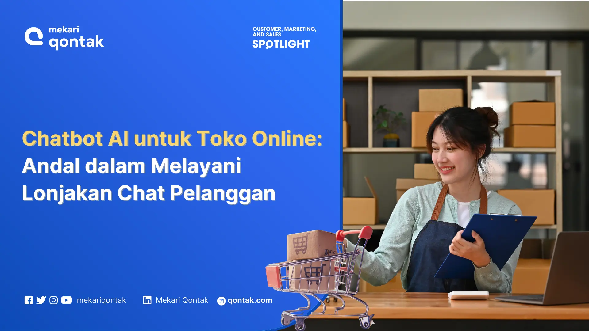 Chatbot AI untuk Toko Online untuk Layani Lonjakan Chat Pelanggan