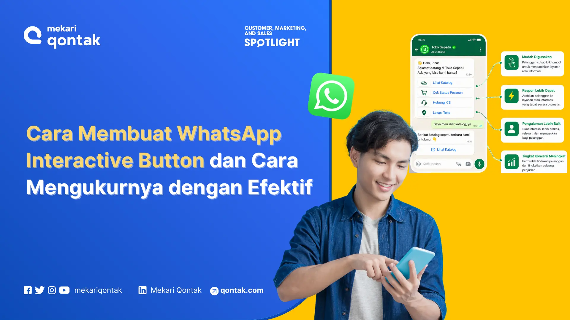 Cara Membuat WhatsApp Interactive Button dan Cara Mengukurnya