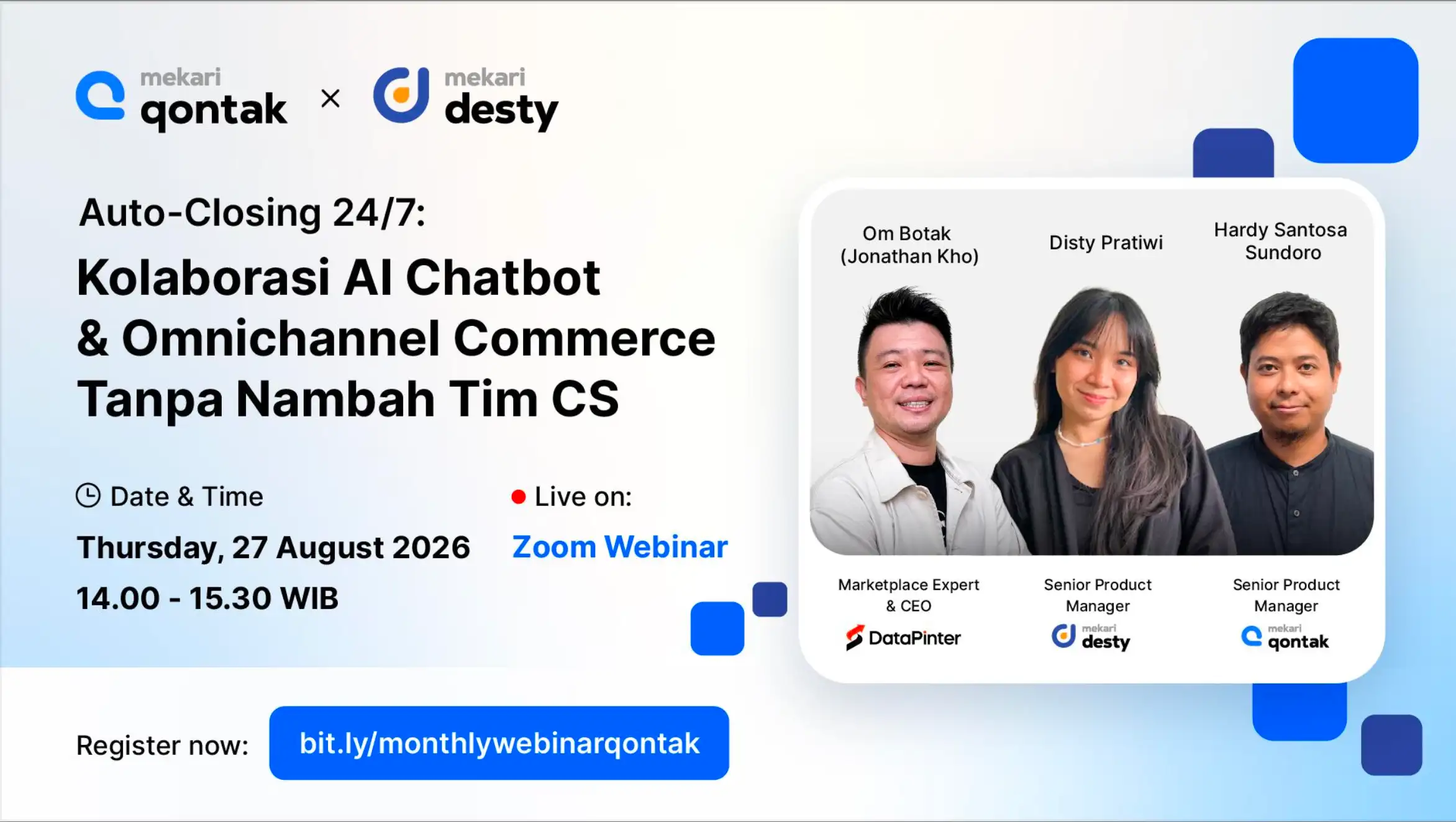 Strategi WhatsApp Marketing di Tengah Mahalnya Fee Marketplace: Webinar Recap Qontak x Desty