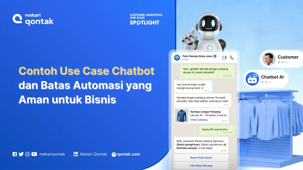 contoh use case chatbot untuk bisnis Contoh Use Case Chatbot dan Batas Automasi yang Aman untuk Bisnis