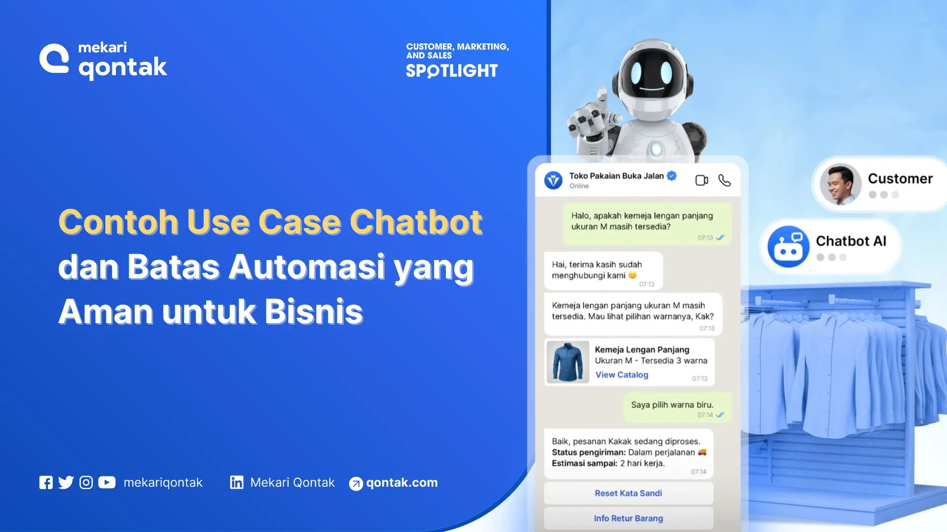 Contoh Use Case Chatbot dan Batas Automasi yang Aman untuk Bisnis
