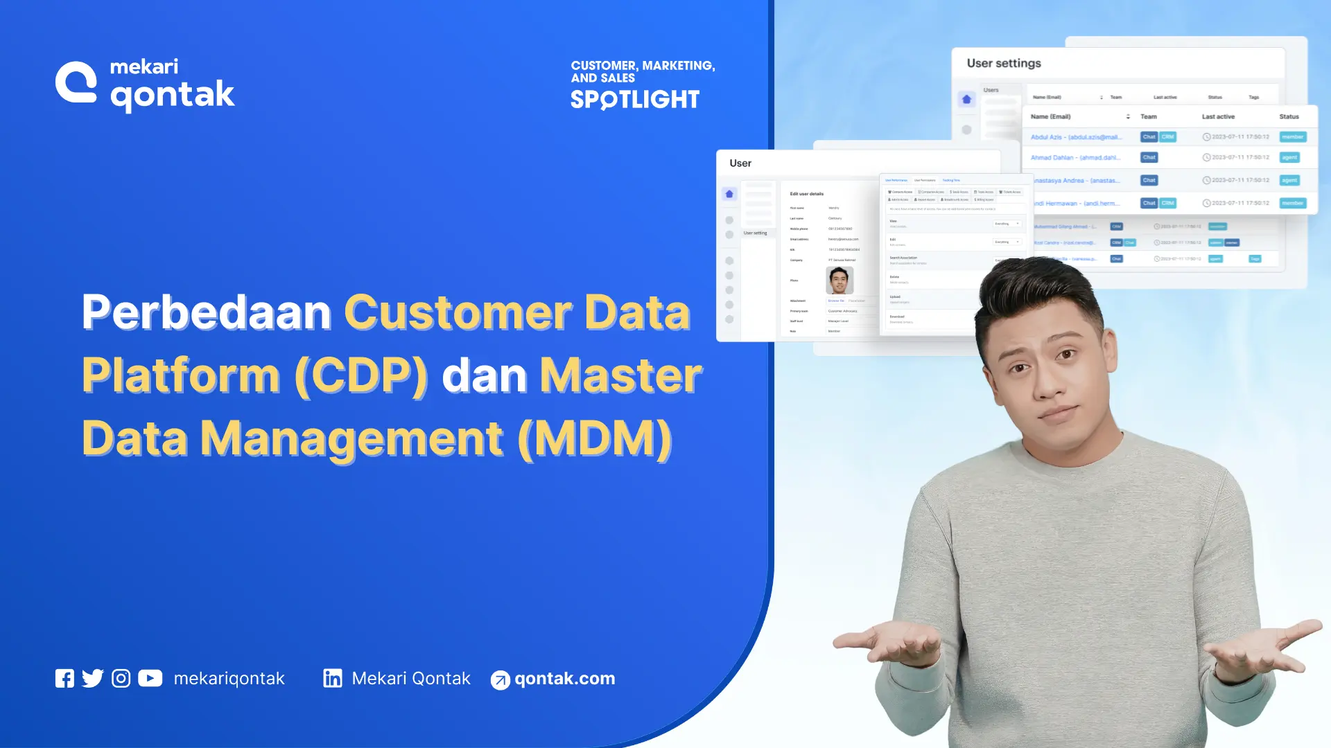Perbedaan Customer Data Platform (CDP) dan Master Data Management (MDM) untuk Kelola Data Pelanggan