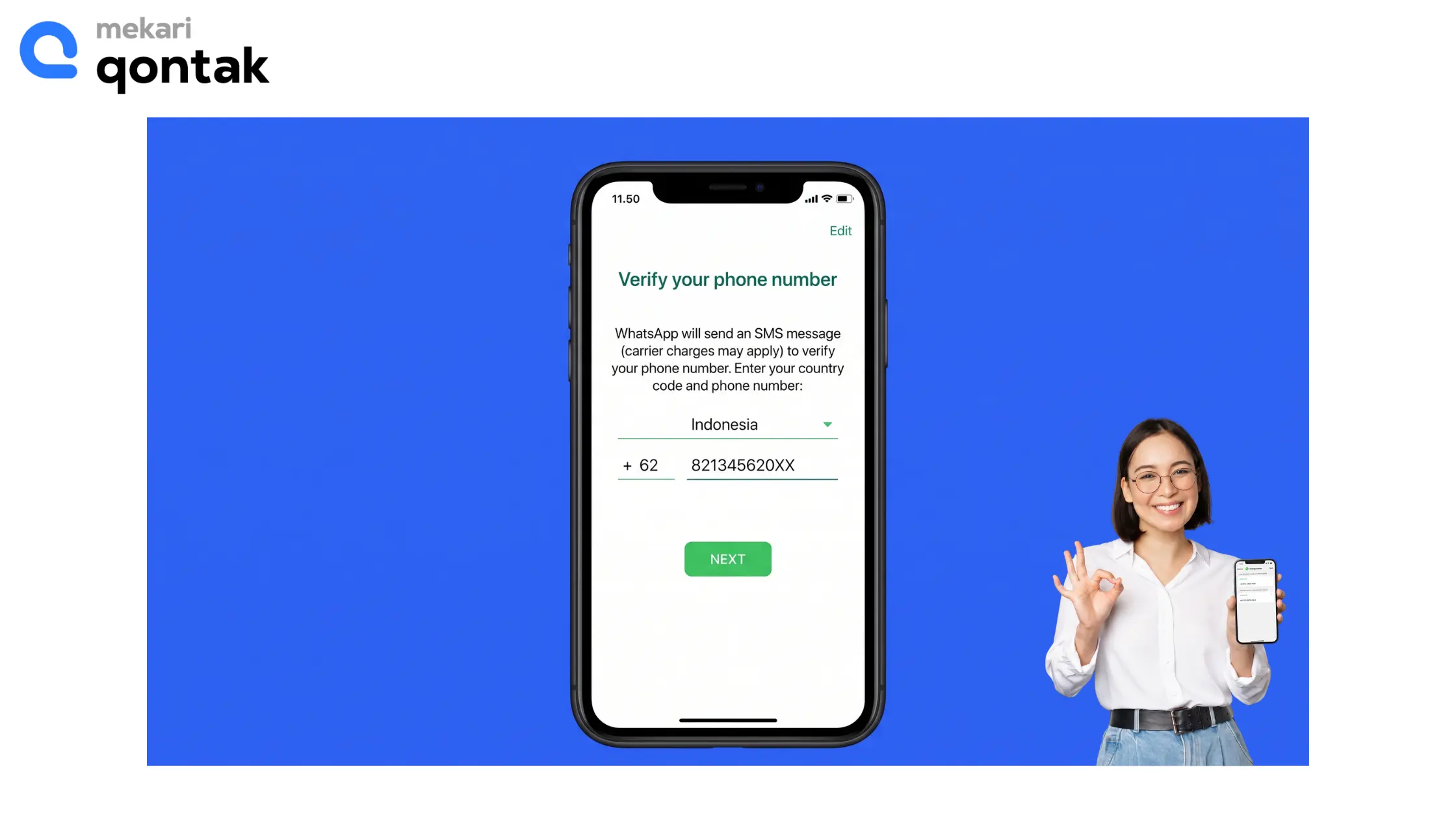 Tentukan Nomor dan Display Name yang Akan Digunakan